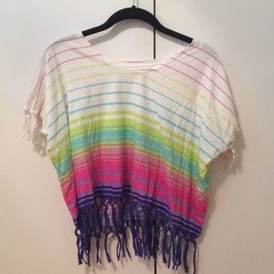 Billabong knotted striped shirt